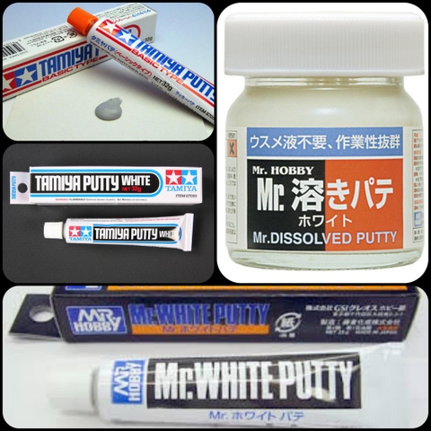 Keo sửa chữa trám mô hình Putty kem / lỏng - Tamiya Mr.hobby