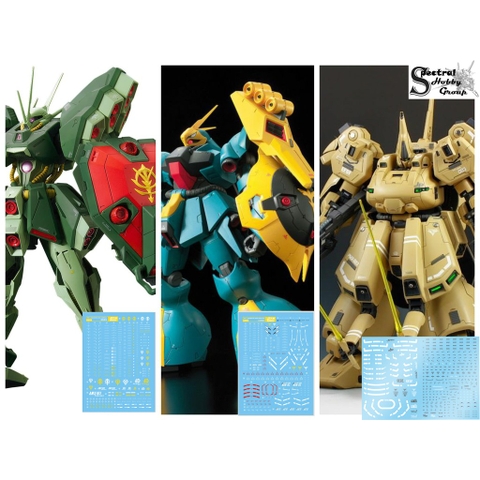 Decal nước dán mô hình The-O the O Jagd Doga Hamma MG HG các loại Water sticker