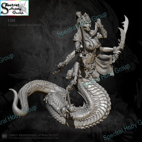 Mô hình nhựa 75mm Resin Snake God Banshee TD2277