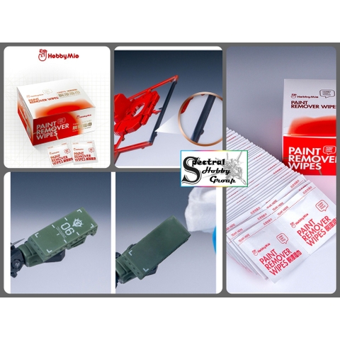 Dụng cụ tẩy sơn làm xóa remove decal nước Hobby Mio Paint remover stripping wipes cleaner