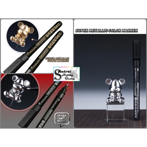 Dụng cụ bút sơn HOBBY MIO chrome silver | gold super metallic color gundam marker