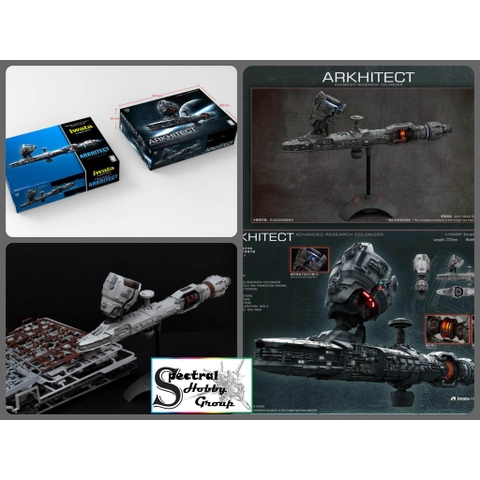 Mô hình lắp ráp ARKHITECT Airbrush Spaceship with LED IWATA