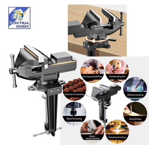 Dụng cụ Eto kẹp kèm đe Greener Mini Bench Dual-Purpose Table Clamp-on Vise With 360