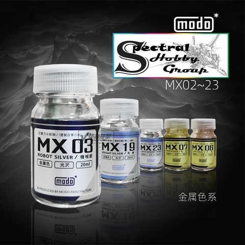 Sơn lacquer cho mô hình màu Metallic color Modo paint MX series