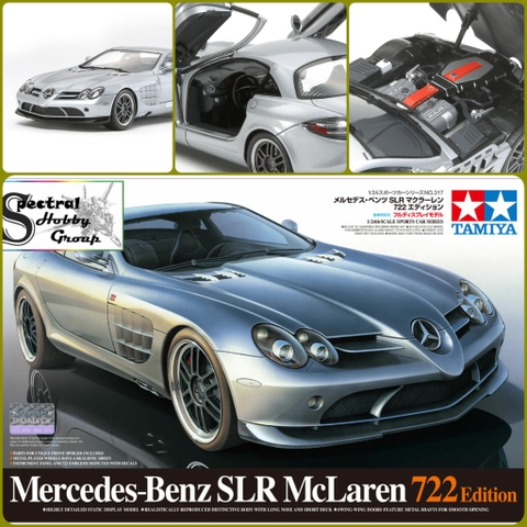 Mô hình lắp ráp Model Car Tamiya 1/24 Mercedes Benz SLR McLaren 722 Edition