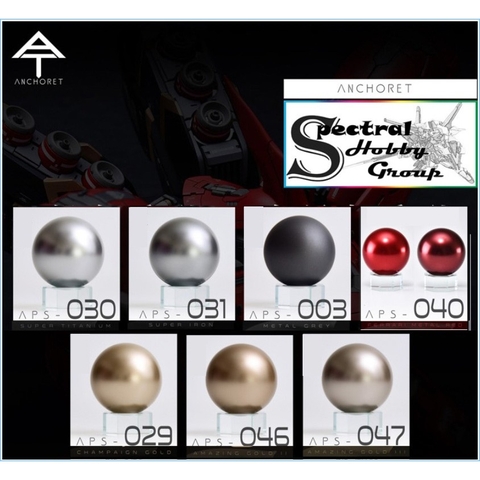 Sơn mô hình Anchoret Metallic color Gold / Iron / Silver lacquer paint series