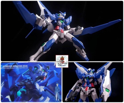 Mô hình lắp ráp HG 1/144 Amazing Exia - Galaxy Seiko model (+set action base)