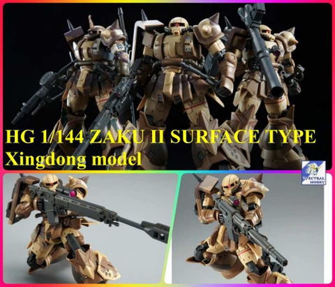 Mô hình lắp ráp XD HG Zaku High Mobility Surface Type - Xingdong model