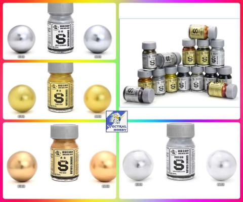 Sơn mô hình SUNIN METALLIC vàng bạc thép gold silver stainless color SEM 01 - 16