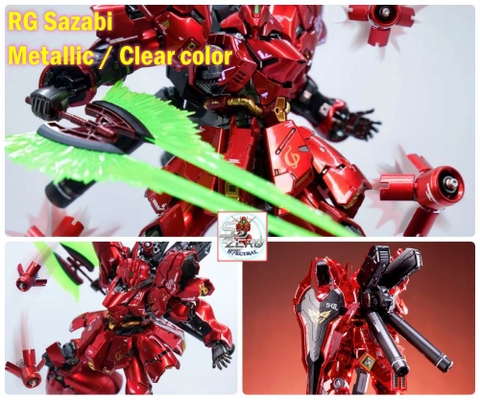 Mô hình lắp ráp RG 1/144 Sazabi Metallic , Clear color - 5503 SIHAI model