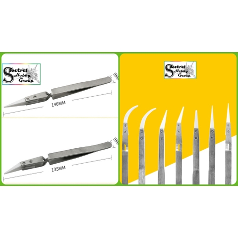 Dụng cụ nhíp cho mô hình / nhịp ngược đầu sứ Ceramic head reverse pointed