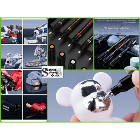 Bút sơn mô hình Galaxy Gold Copper Chrome silver Paint Coloring Pen Gundam marker