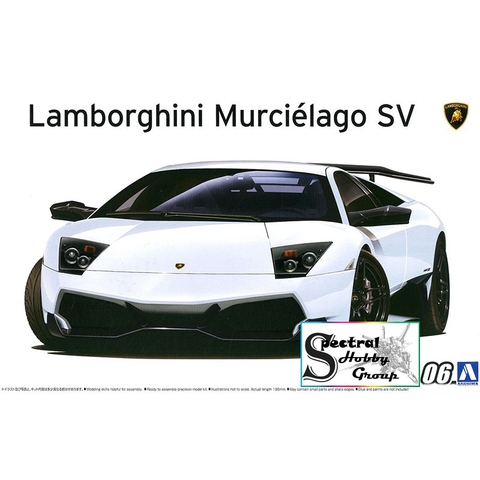 Mô hình lắp ráp Model Car LAMBORGHINI MURCIELAGO LP670-4 SV 1/24 Aoshima