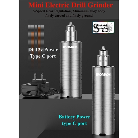 Dụng cụ KOMAX máy khoan mài cầm tay mini 12v / Rechargeable Electric mill small handheld polishing drill