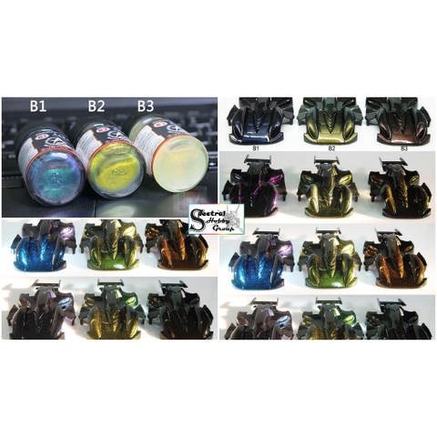 Sơn mô hình Sunin cao cấp đổi màu paitn Chameleon B1 B2 B3 shift color lacquer