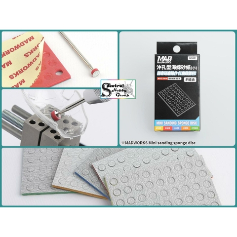 Dụng cụ nhám dũa mô hình siêu nhỏ Madworks Mini Sanding sponge disc MS001