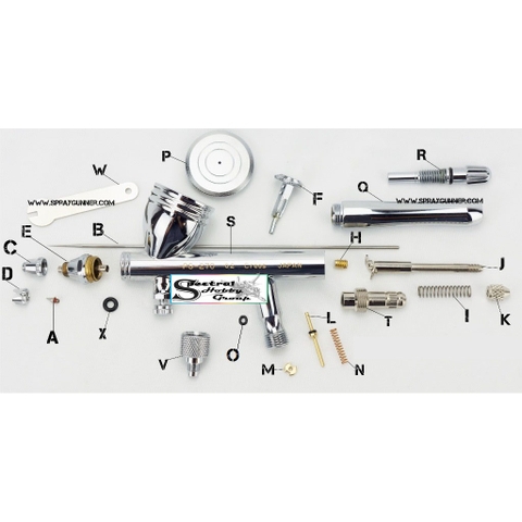 Phụ kiện mô hình Mr.hobby ps270 ps289 Iwata HP-CP kim sơn needle đầu béc nozzle bút sơn airbrush