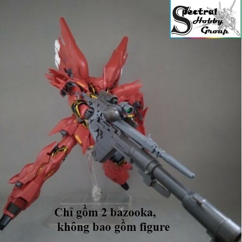 Phụ kiện Mô hình nhựa MG RG hg Bazooka x2 cho Sazabi Sinanju (SP KO KHÔNG KÈM GUNDAM)
