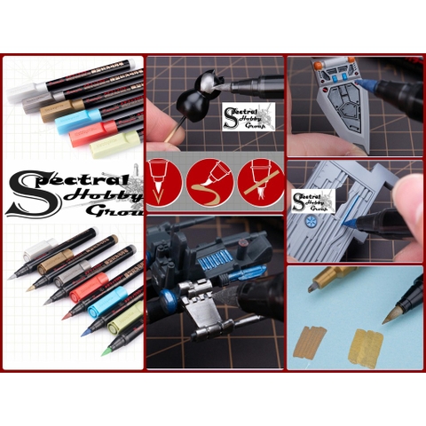 Bút sơn mô hình Metallic color gundam marker pen Hobby Mio