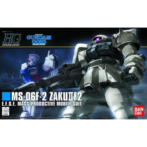 Mô hình lắp ráp HG UC 1/144 MS-06F-2 Zaku II Type F2 (E.F.F. Ver.) bandai
