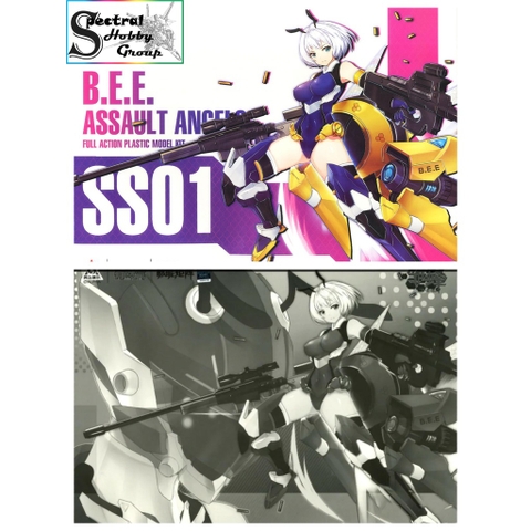 Mô hình lắp ráp Figure PA Bee Assault Angels SS01 Pretty Armor Girl Nuke Matrix