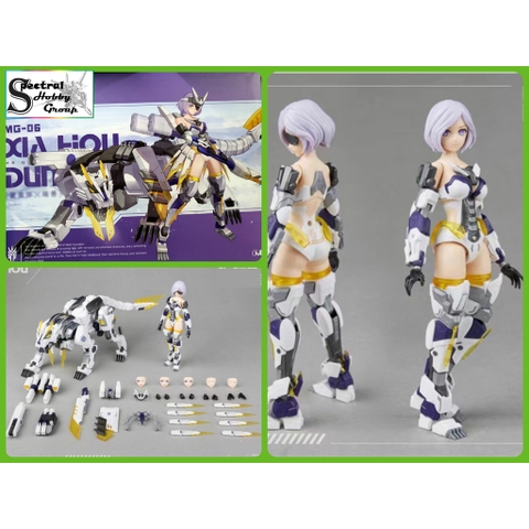 Mô hình lắp ráp action figure MS General MG06 Xiahou Dun Luwu Role white tiger Pretty Armor Girl PA