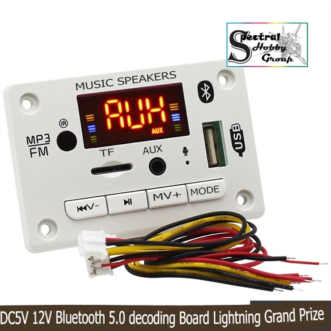 Mạch khuếch đại Giải Mã Âm Thanh Bluetooth 5.0 Màn LCD 12V JQ-D106BT Amplifier Bluetooth speaker