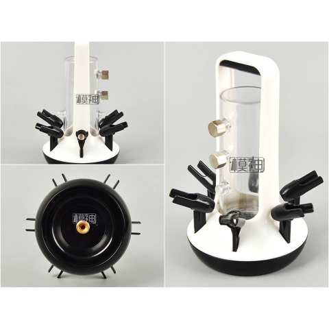 Bình khí 500ml- bình tank để bàn kèm gá gác bút sơn airbrush