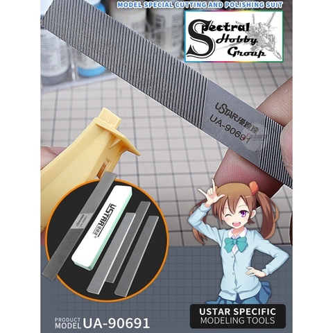 Bộ dụng cụ USTAR set mài nhám dũa siêu mịn UA90691 Metal sander hobby tools