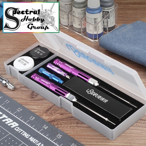 Bộ dụng cụ vệ sinh bảo dưỡng sửa chữa bút sơn airbrush cao cấp ustar Cleaning Deep Care UA-90094