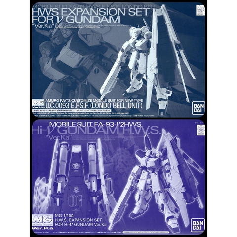 Phụ kiện mô hình MG 1/100 HWS Expansion set for Nu | Hi Nu gundam bandai
