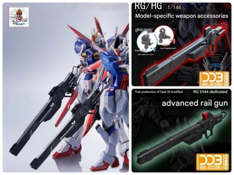 Phụ kiện HG RG 1/144 Rifle Advanced Railgun SEED FREEDOM SPEC destiny impulse weapon