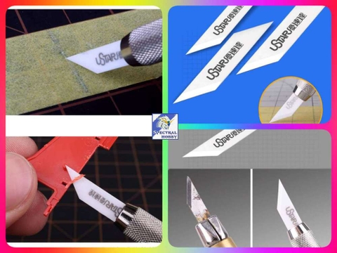 Bộ 3 dao sứ USTAR siêu bén không gỉ UA91911 Craft Cutter Pen Knife Ceramic Blades
