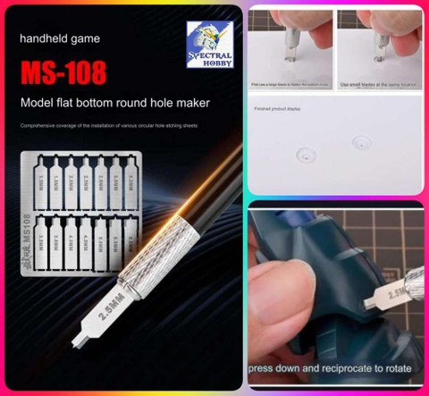 Dụng cụ mũi khoan bằng Centering Flat Bottom Drill Hole Digger MS108