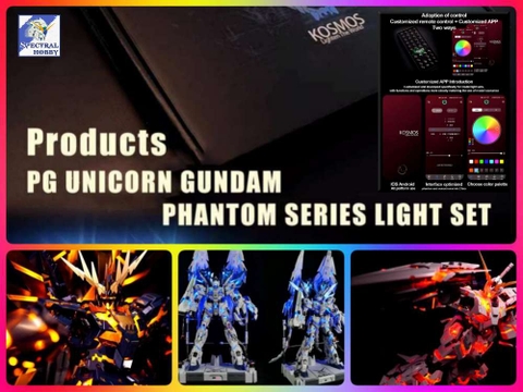 Bộ led Kosmos RGB cho mô hình PG Unicorn Perfectibility Banshee Phenex gundam ver2 nháy theo nhạc
