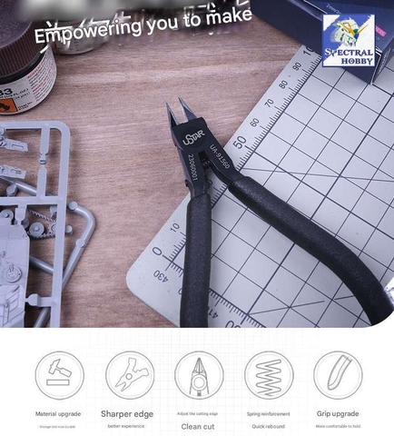 Kìm cắt mô hình USTAR UA91560 Chrome Vanadium Steel Double-edged Pliers