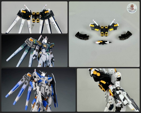 Phụ kiện Backpack Fin funnel cho RG HG gundam các loại (rx93, nu, hinu, ...) The wind