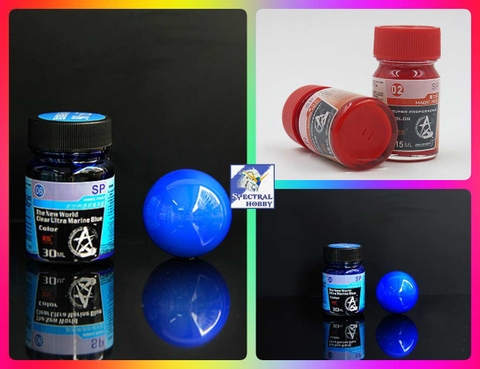 Sơn mô hình SUNIN màu đặc biệt Limited metallic Professional Clear Ultra Marine Blue / Magic Red