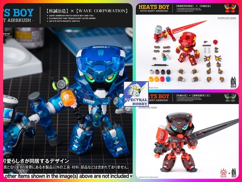 Bút sơn mô hình DSPIAE kèm figure HEATS BOY GIANT AIRBRUSH Knife holder