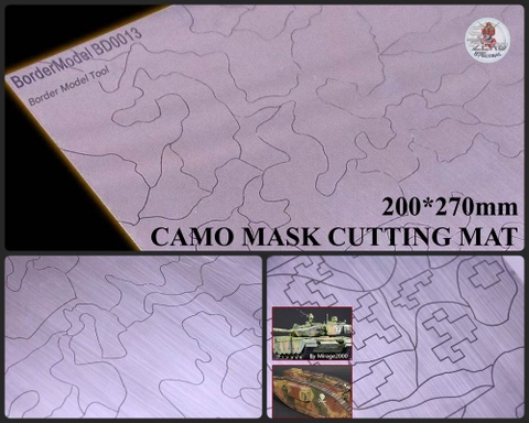 Bảng Camo Mask Cutting Mat 200x270mm (304 stainless steel) - BD0013 Border tool