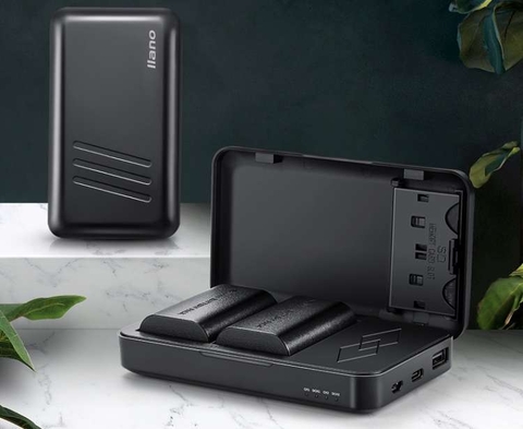 Hộp sạc nhanh LLANO LP-E6 E6N E6NH cho máy ảnh Canon R6 R5 60D 70d 80D 90D 5d4 5D3 5D2 5DS CDQ049 Camera Charger