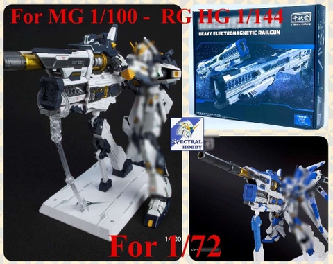 Phụ kiện Heavy Electromagnetic Raigun 1/100 1/144 1/72 mega hyper bazooka launcher nu hinu