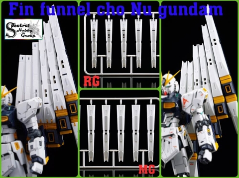 Phụ kiện Fin Funnel Floating Cannon Custom cho Nu Gundam MG RG RX93