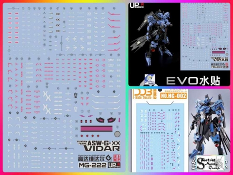 Decal nước dán mô hình Vidar Gundam water stickers