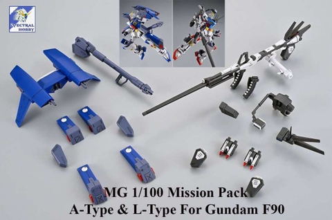 Phụ kiện mô hình Mission Pack A-Type & L-Type For MG 1/100 Gundam F90 F90L - Cheng Shun