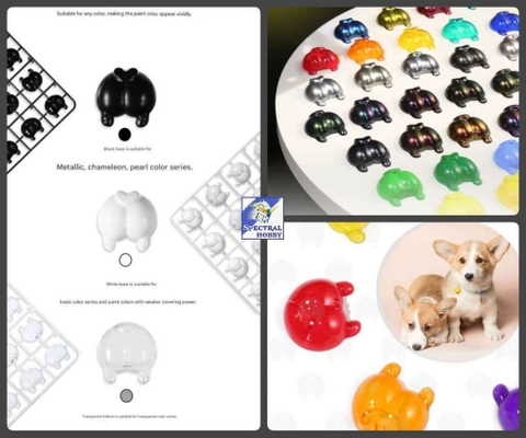 Dụng cụ DSPIAE Corgi Bullshit Plastic Coloring Paint Test Tryout PLD-01 thử kiểm màu sơn