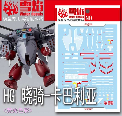 Decal nước dán mô hình Cavalier Aifrid gundam seed water sticker các loại