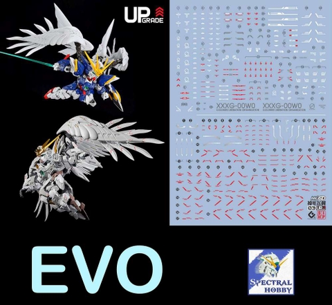 Decal nước dán mô hình MGSD Wing zero Custom các loại - water sticker