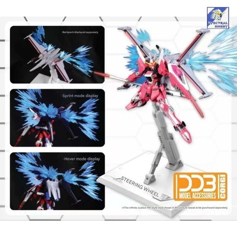 Phụ kiện DDB đế giá đỡ action base kèm Effect Light Wing cho hg 1/144 Infinite Justice II