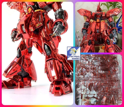Mô hình lắp ghép MG 1/100 Sazabi Ver.Ka mirror electroplating gundam Daban 6631SE (decal+led)